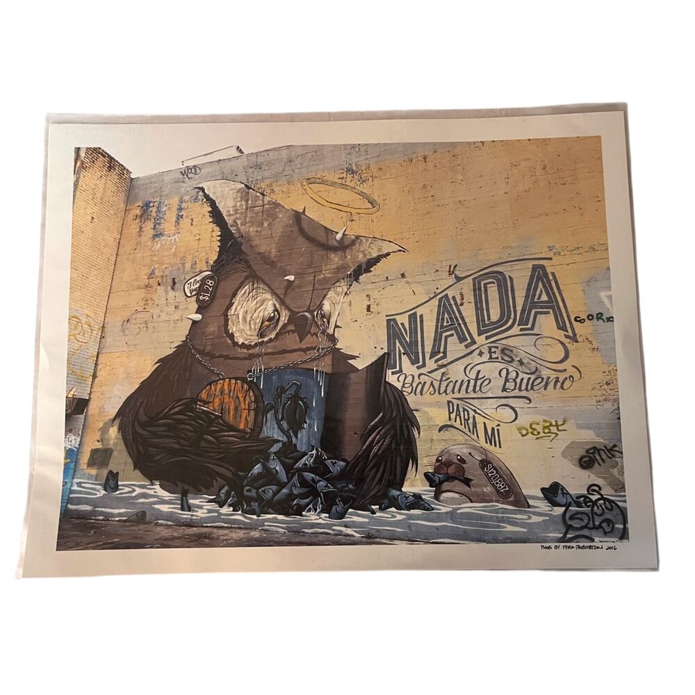 Oakland CA Art Graffiti Photo Print Mr. Never Satisfied Photo by Tyra Robertson